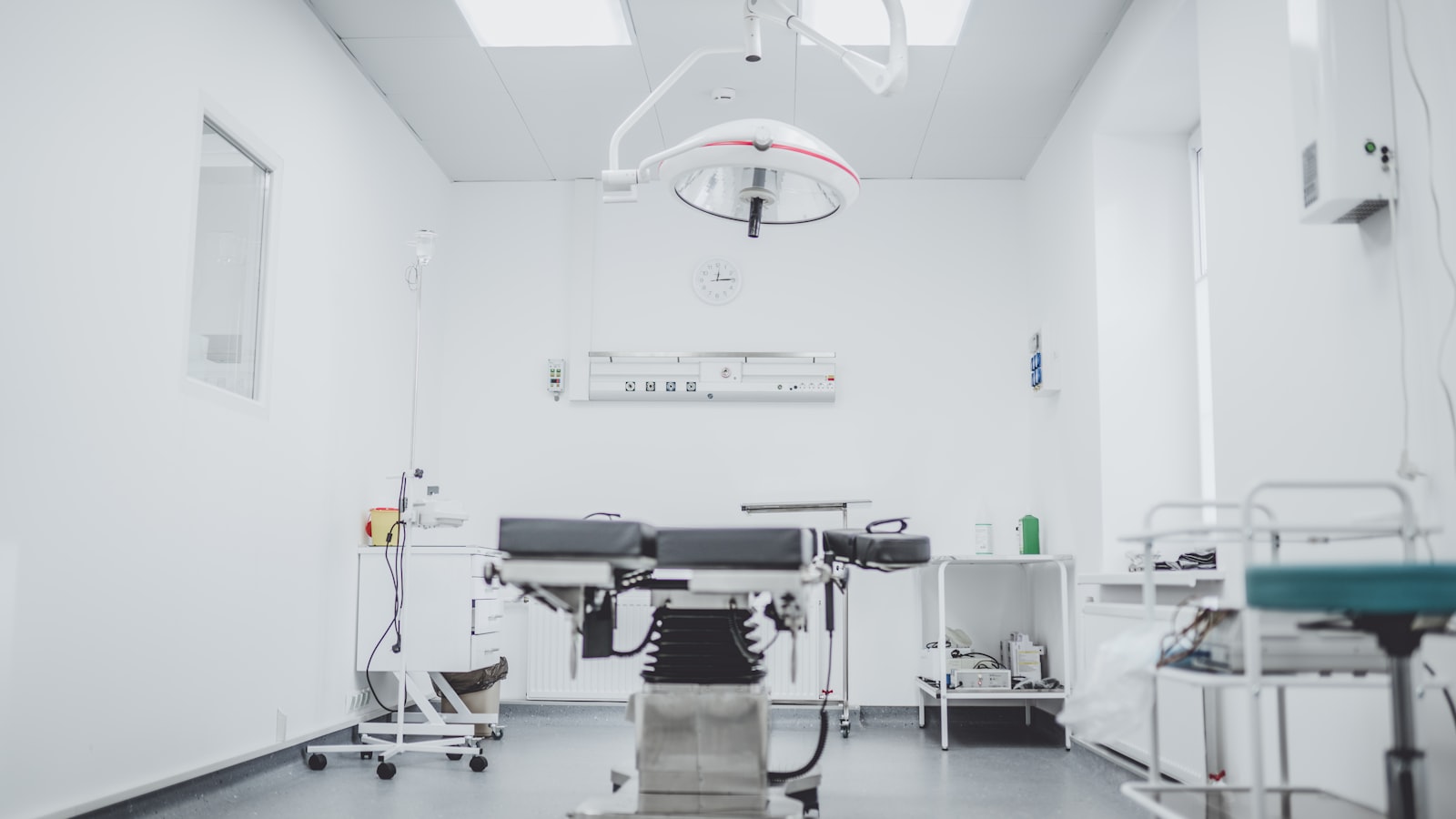 Hospital corridor and clinical environment