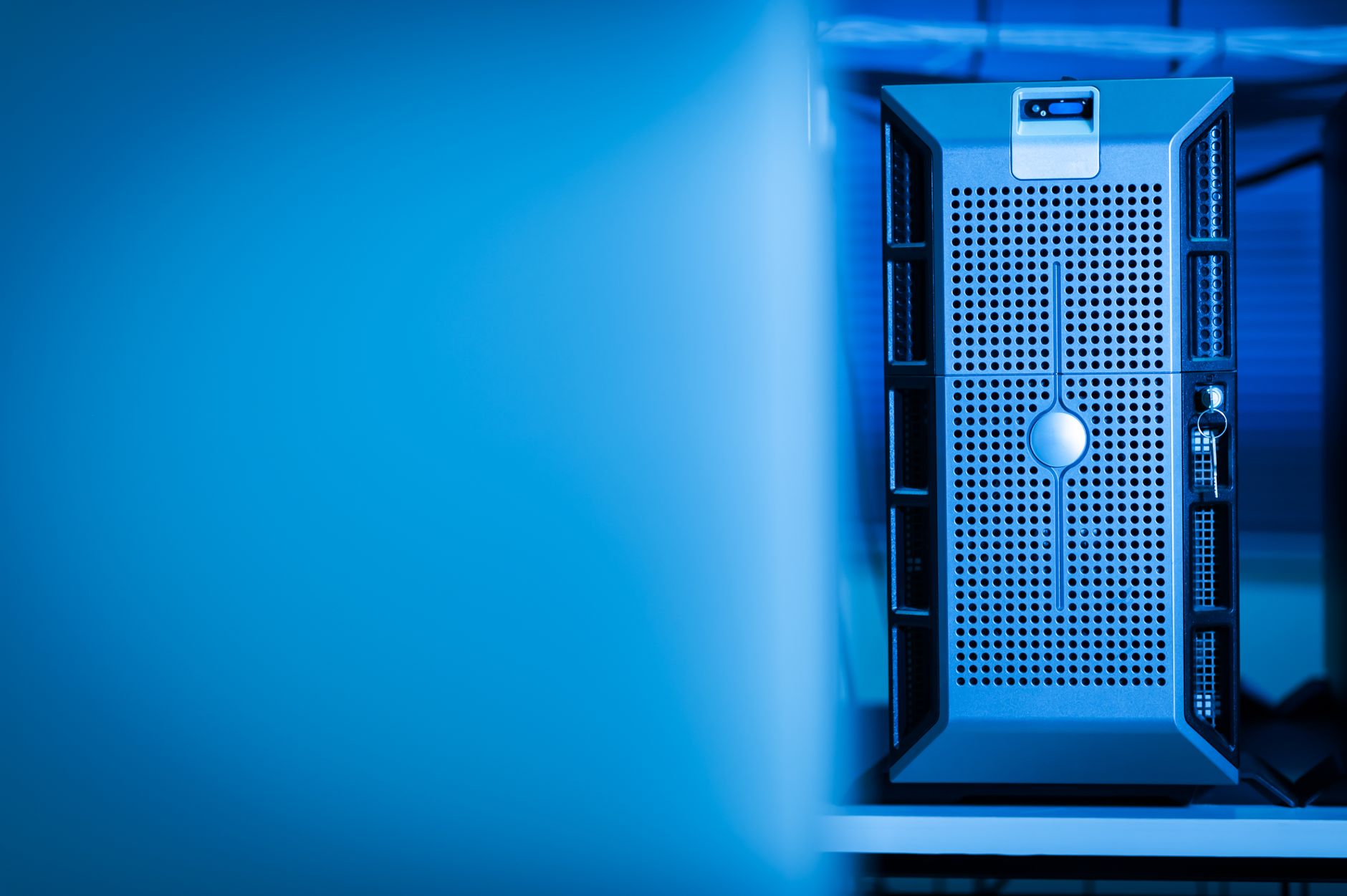 Managed security running across a data-centre aisle